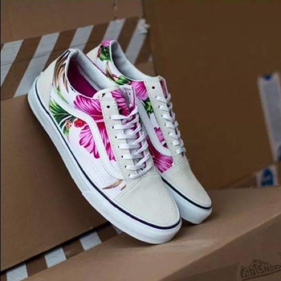 vans old skool hawaiian floral